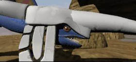 The armoured Blue Dragon from Panzer Dragoon.