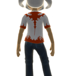 Xbox Live Avatar - White Reaver Helmet and T-Shirt Back View
