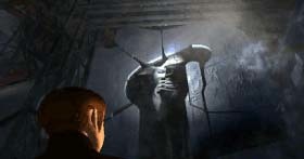 Edge is stunned when he sees Azel for the first time in her hibernation chamber.