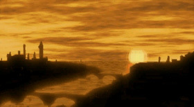 The Imperial capital sits on the north western shore.
