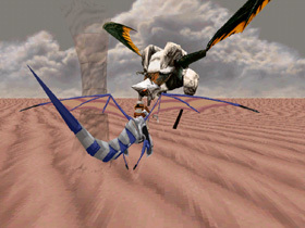 After being defeated for the first time we can actually see the sinister dragon's equally dark rider.