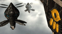 The Black Fleet soared through the clouds.