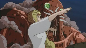 Princess Kushana commands a God Warrior.