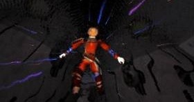 Light waves enter Edge's body.