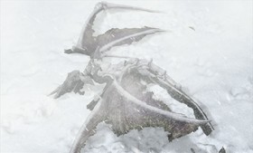 The dragon doesn't move.