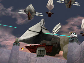 Beam lasers are seen shooting down Imperial warships in episode 2.