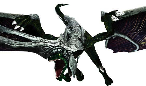 The dragon in Panzer Dragoon Orta is strikingly different from Edge's dragon, suggesting a new physical body.