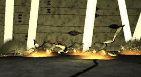 The dragon demonstrates his legendary power.
