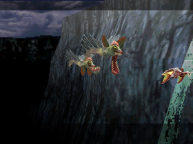 A pair of baldors inflict a terrible bite on Edge's dragon.