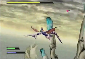 Lagi fights the Guardian Dragon.