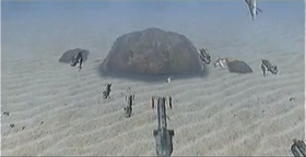 A giant lathum and two smaller lathums.