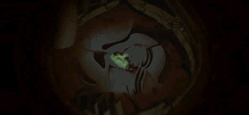 Is the green light shown here symbolic?