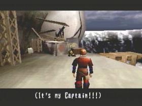 Edge sees his wounded Captain.