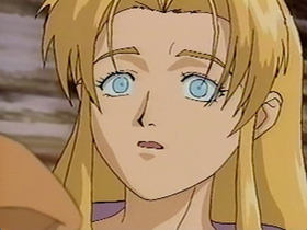 Alita experiences a vision of the Dark Dragon.