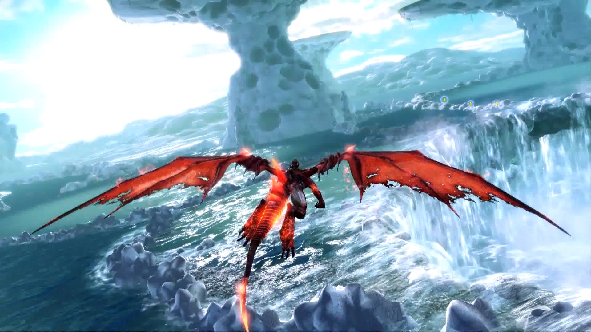 Some of Crimson Dragon's environments are truly breathtaking.