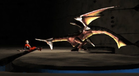 Edge meets the dragon in Basic Wing form.