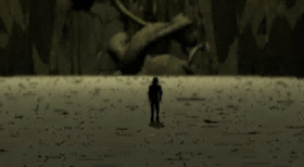 Lundi sees something mounted on the wall.