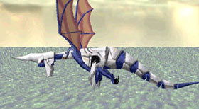 The armoured blue dragon.