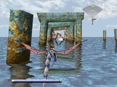 The sunken ruins in episode 1 of Panzer Dragoon.
