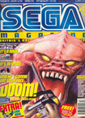 An issue of SEGA Magazine, the name 'DOOM' slapped across the cover.