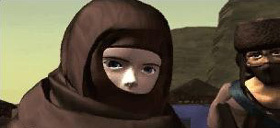 Azel's skin looks almost human in the final scene of Panzer Dragoon Saga.