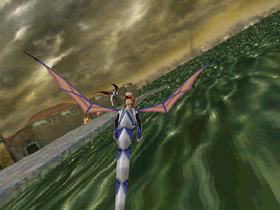Two dragons fly through the Imperial Capital.