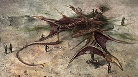 A fallen dragonmare.