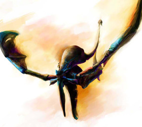 Atolm, Azel's dragon.