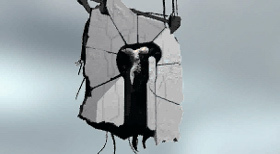 Azel is lifted into the air by Craymen's fleet.