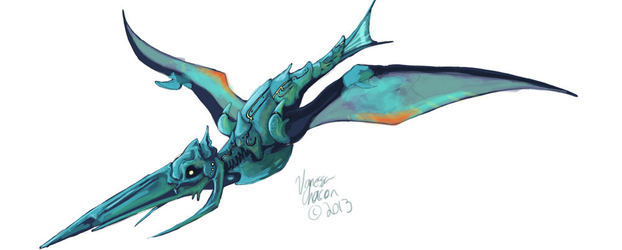 Speed Paint of Panzer Dragoon Style Dragon