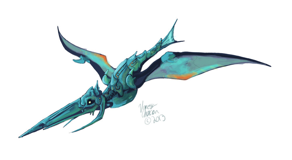 Speed Paint of Panzer Dragoon Style Dragon