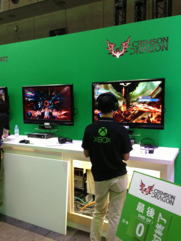 A Photo of Crimson Dragon at Tokyo Game Show?