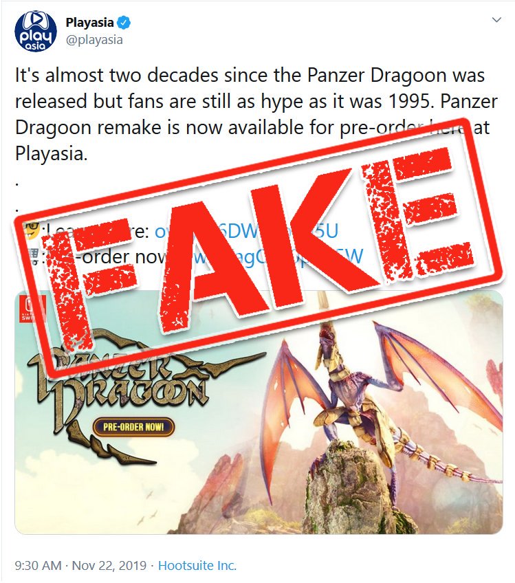 Forever Entertainment Warns Against Pre-Ordering Panzer Dragoon: Remake on PlayAsia