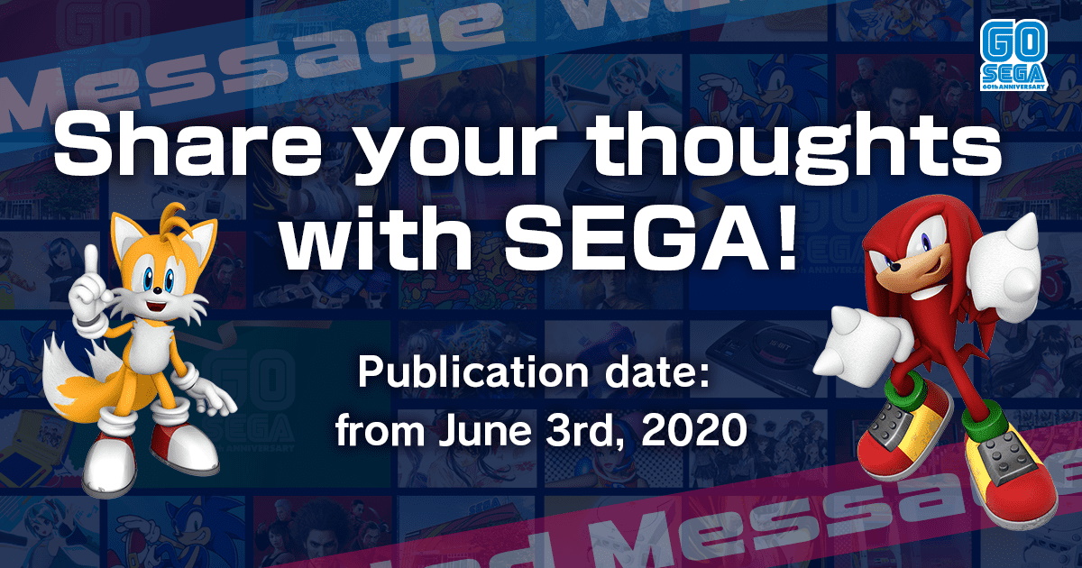 SEGA Asks Fans to Share Their Thoughts With Them on Their 60th Anniversary Website!
