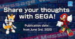 SEGA Asks Fans to Share Their Thoughts With Them on Their 60th Anniversary Website!