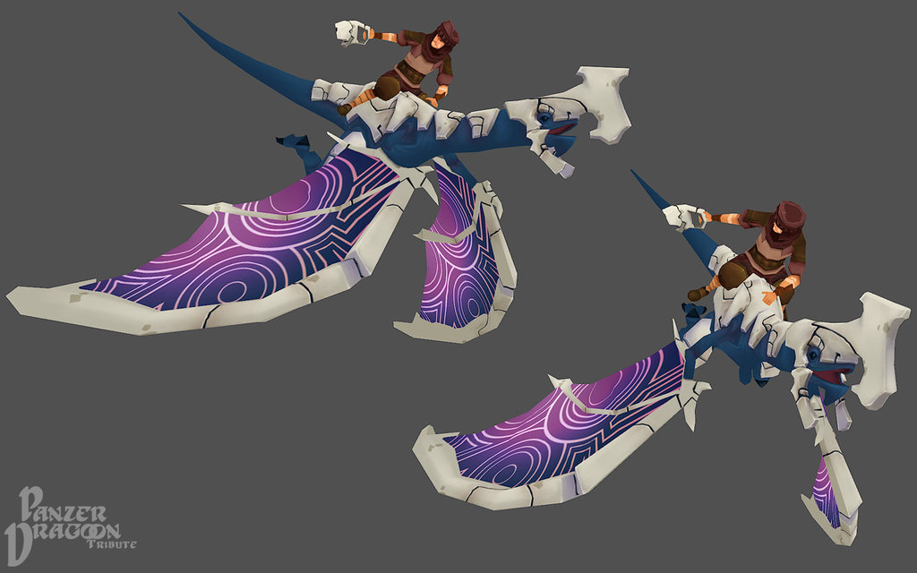 Panzer Dragoon Legacy Panzer Dragoon Tribute 3D Dragon And Rider