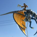 Blue Dragon and Rider Sculpture (2 of 7)