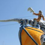Blue Dragon and Rider Sculpture (3 of 7)