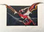 Stripe Wing Dragon Fan Art