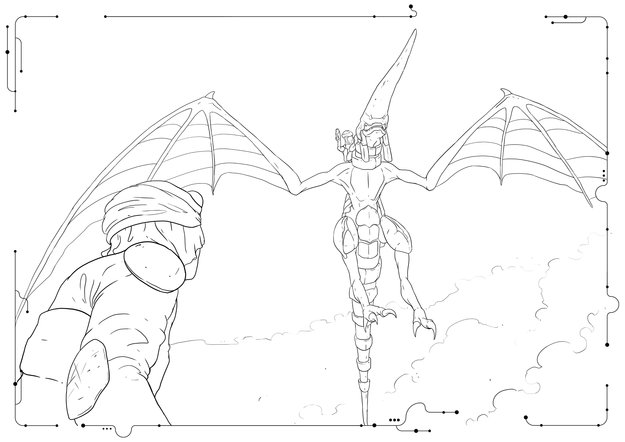 Panzer Dragoon: Remake Colouring Picture