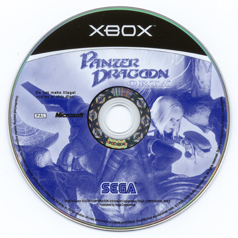 Panzer Dragoon Orta PAL Version Disc