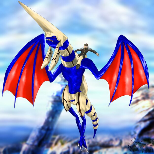 Craymen Rides the Blue Dragon