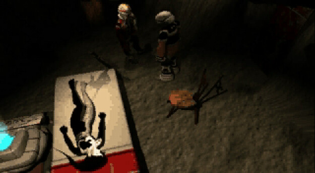 Panzer Dragoon Saga Cutscene Screenshot: Azel Wakes Up