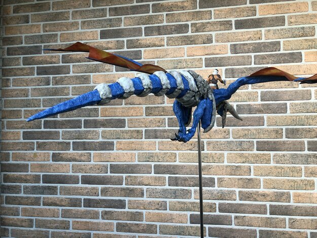 Blue Dragon and Kyle Fluge Sculpture
