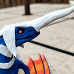 Blue Dragon Sculpture