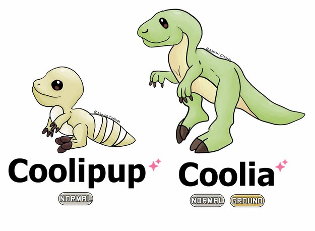 Coolipup and Coolia Fakemon
