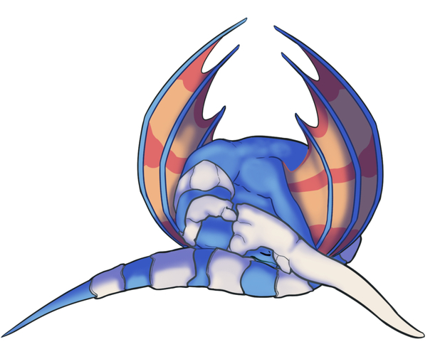 Sleeping Blue Dragon