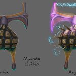 Concept Art for Magnata Urchin 3D Model