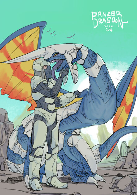 Sky Rider and Blue Dragon