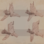 Imperial Flying Stronghold Concept Art